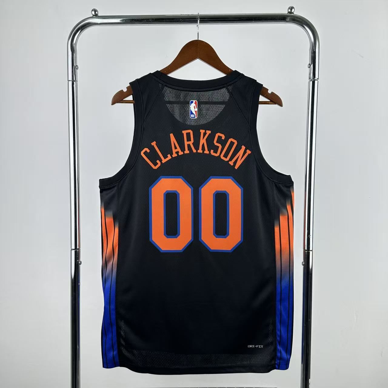 Men New York Knicks #00 Clarkson Black Season 2026 NBA Jersey